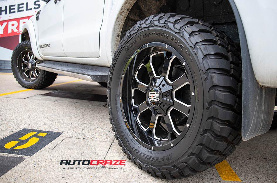 FORD RANGER BUCK 25 XD GLOSS BLACK MILLED ACCENTS